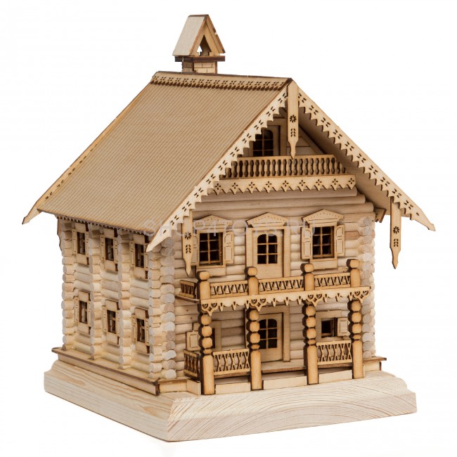 Конструктор из дерева "Изба" с инструментами - K02N Конструктор из дерева "Изба" с инструментами - K02N