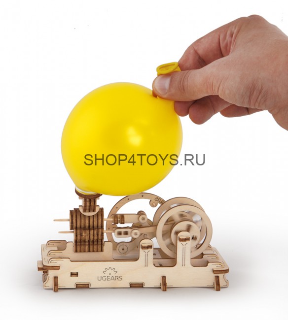 Деревянный 3D конструктор Ugears "Пневматический  двигатель" - 70009