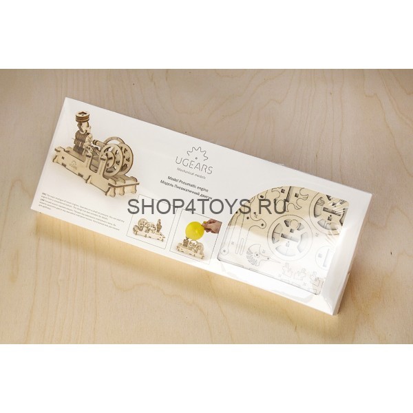 Деревянный 3D конструктор Ugears "Пневматический  двигатель" - 70009