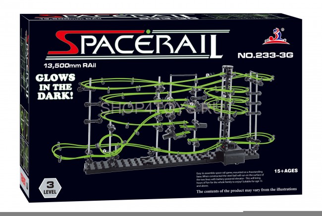 Динамический конструктор Космические горки, новая серия, светящиеся рельсы, уровень 3 - 233-3G