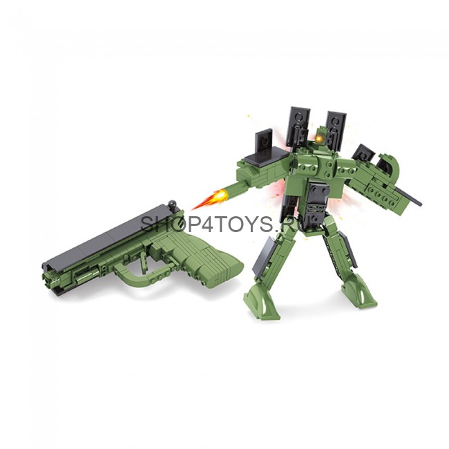 Конструктор 2в1 (робот и пистолет) - 25429