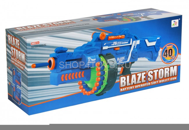 Автомат "BlazeStorm" с мягкими пулями на батарейках - 7050