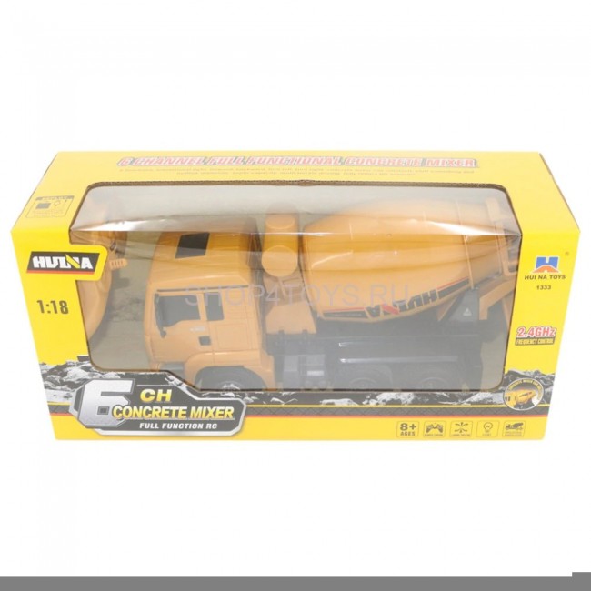 Радиоуправляемая бетономешалка HUI NA TOYS масштаб 1:18 2.4G - HN1333