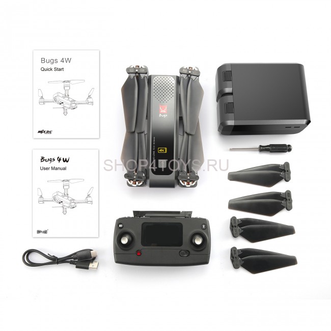 Радиоуправляемый квадрокоптер MJX Bugs 4W с камерой 4K - B4W-4K