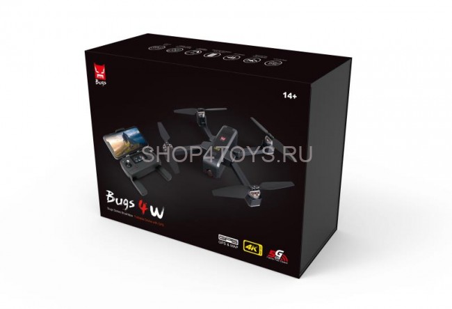Радиоуправляемый квадрокоптер MJX Bugs 4W с камерой 4K - B4W-4K