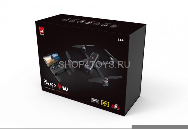 Радиоуправляемый квадрокоптер MJX Bugs 4W с камерой 4K - B4W-4K