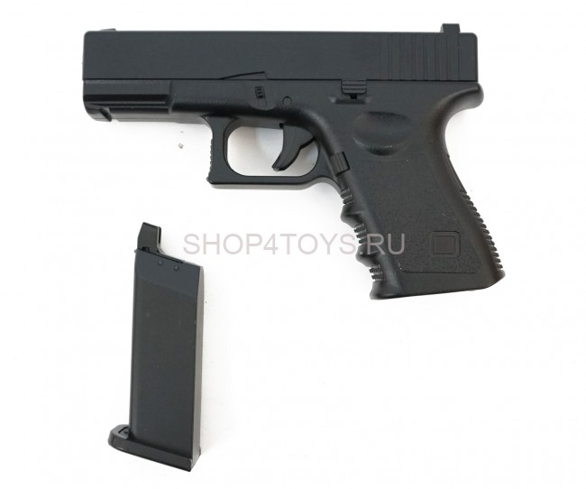Пистолет металлический Glock 17 (пневматика, 18,5 см) - G.15