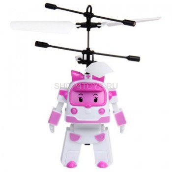 Радиоуправляемая игрушка - вертолет RoboCar Поли - 7018-518 Игрушка работает по принципу летающей феи.