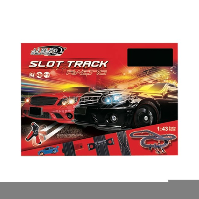 Гоночный автотрек JJ Slot Ралли Мерседес (длина трека 589 см, от сети, 1:43) - JJ77-2