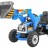 Детский электромобиль трактор на аккумуляторе 12V / синий - JS328A-BLUE