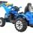 Детский электромобиль трактор на аккумуляторе 12V / синий - JS328A-BLUE