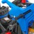 Детский электромобиль трактор на аккумуляторе 12V / синий - JS328A-BLUE
