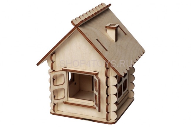 Деревянный конструктор Lemmo Домик маленький - 00-59