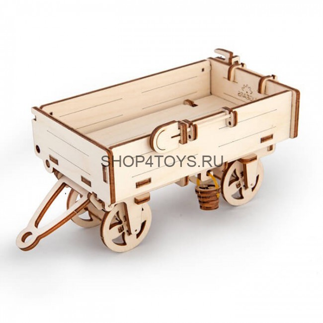 Деревянный 3D конструктор Ugears "Прицеп к трактору" - 70006 Деревянный 3D конструктор Ugears "Прицеп к трактору" - 70006