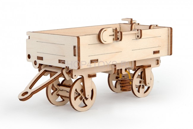 Деревянный 3D конструктор Ugears "Прицеп к трактору" - 70006 Деревянный 3D конструктор Ugears "Прицеп к трактору" - 70006
