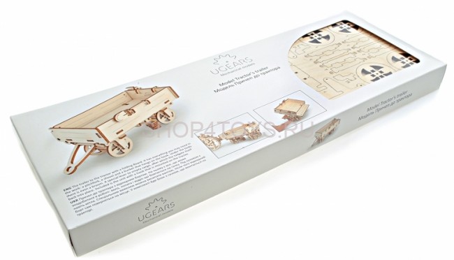 Деревянный 3D конструктор Ugears "Прицеп к трактору" - 70006 Деревянный 3D конструктор Ugears "Прицеп к трактору" - 70006