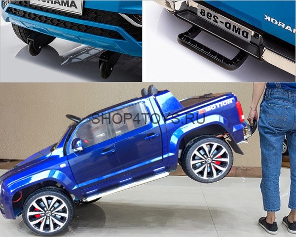 Детский электромобиль Volkswagen Amarok Blue 4WD 2.4G - DMD-298-BLUE Детский электромобиль Volkswagen Amarok Blue 4WD 2.4G - DMD-298-BLUE