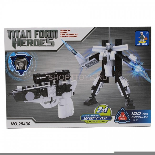 Конструктор 2в1 (робот и пистолет) - 25430