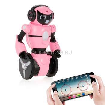 Розовый робот WL toys F4 c WiFi FPV камерой, управление через APP - WLT-F4-PINK Розовый робот WL toys F4 c WiFi FPV камерой, управление через APP - WLT-F4