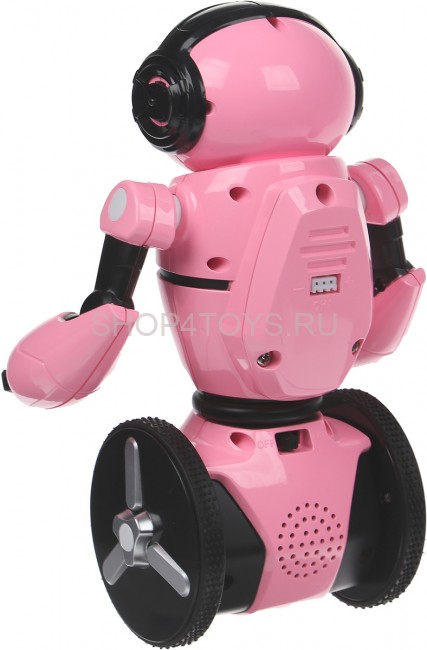 Розовый робот WL toys F4 c WiFi FPV камерой, управление через APP - WLT-F4-PINK