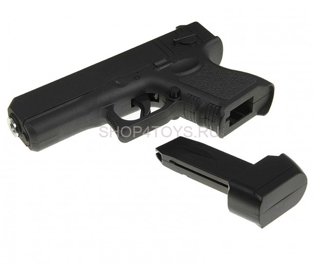 Пистолет металлический Glock 17 mini (пневматика, 14 см) - G.16