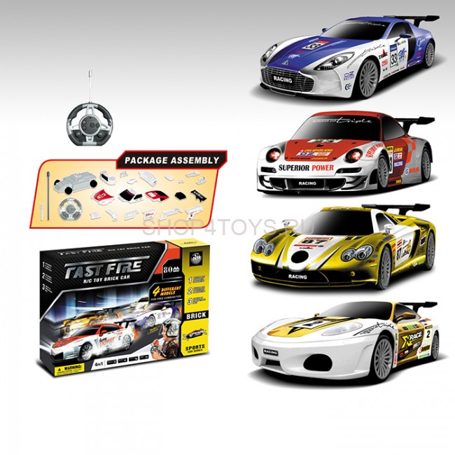 Радиоуправляемый конструктор - спортивные автомобили Mclaren, Ferrari, Aston Martin и Porsche - 2028-4S02B Радиоуправляемый конструктор - спортивные автомобили Mclaren, Ferrari, Aston Martin и Porsche - 2028-4S02B