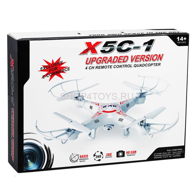 Радиоуправляемый квадрокоптер с камерой 2.4G - Х5С-1 Радиоуправляемый квадрокоптер с камерой 2.4G - Х5С-1