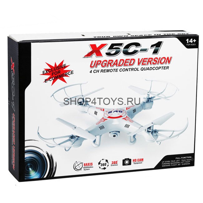 Радиоуправляемый квадрокоптер с камерой 2.4G - Х5С-1 Радиоуправляемый квадрокоптер с камерой 2.4G - Х5С-1