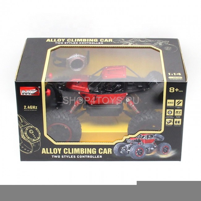 Радиоуправляемый краулер MZ 1:14 (часы + пульт) - YY2026A-RED
