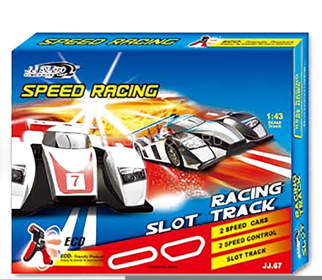 Гоночный автотрек JJ Slot Формула (длина трека 306 см, от сети, 1:43) - JJ67-2 Гоночный автотрек JJ Slot Формула (длина трека 306 см, от сети, 1:43) - JJ67-2