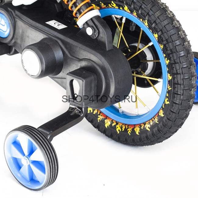 Детский кроссовый электромотоцикл Qike TD Blue 6V - QK-3058-BLUE
