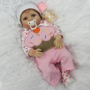 Реборн силиконовая кучерявая девочка Аня