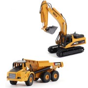 Набор металлический Экскаватор + Самосвал HuiNa 1:50 - HN1611 Набор металлический Экскаватор + Самосвал HuiNa 1:50 - HN1611