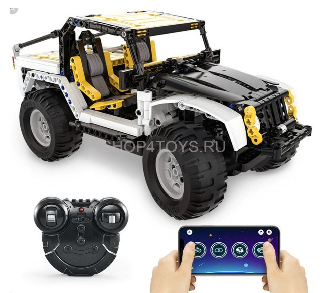 Радиоуправляемый конструктор CaDa внедорожник Jeep Wranger Pioneer, 542 элемента - C51045W Радиоуправляемый конструктор CaDa внедорожник Jeep Wranger Pioneer, 542 элемента - C51045W