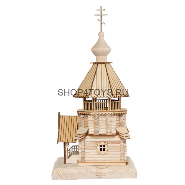 Конструктор из дерева "Часовня" с инструментами - K01N Конструктор из дерева "Часовня" с инструментами - K01N