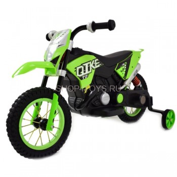 Детский кроссовый электромотоцикл Qike TD Green 6V - QK-3058-GREEN Детский кроссовый электромотоцикл Qike TD Green 6V - QK-3058-GREEN - это настоящий внедорожный байк для юного любителя экстремальных путешествий!