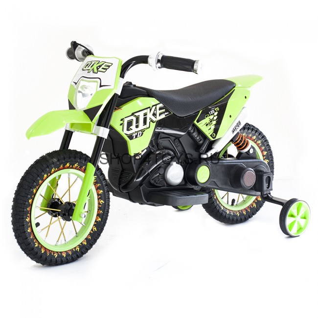 Детский кроссовый электромотоцикл Qike TD Green 6V - QK-3058-GREEN Детский кроссовый электромотоцикл Qike TD Green 6V - QK-3058-GREEN