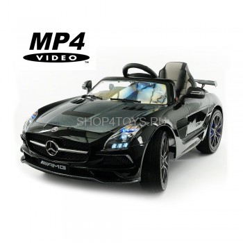 Электромобиль Mercedes-Benz SLS AMG Black Carbon Edition MP4 - SX128-S Электромобиль Mercedes-Benz SLS AMG Black Carbon Edition - SX128-S стильный электромобиль с цифровым сенсорным дисплеем.