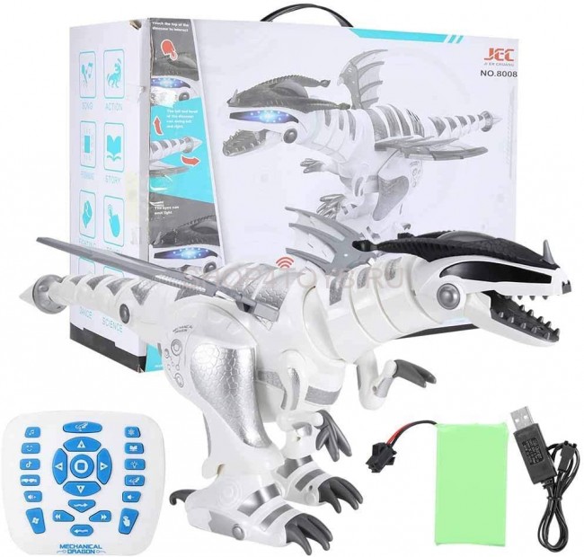 Радиоуправляемый динозавр-рептилия (66 см, свет, звук, программируется) - 8008 Радиоуправляемый динозавр-рептилия (66 см, свет, звук, программируется) - 8008