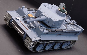 Радиоуправляемый танк Heng Long German Tiger 1:16 - 3818-1 PRO Радиоуправляемая модель танка с пневматической пушкой с отдачей и дымовыми эффектами.