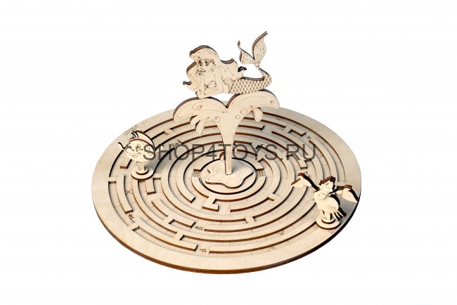 Набор деревянный Lemmo Игра Лабиринт Русалочка - 00-22 Набор деревянный Lemmo Игра Лабиринт Русалочка - 00-22