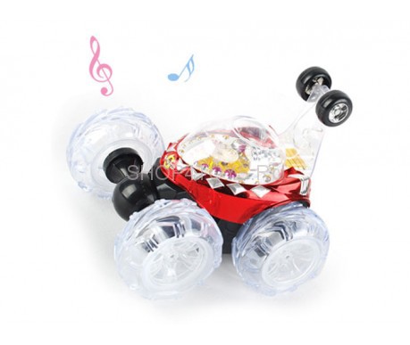 Радиоуправляемая большая трюковая красная машинка перевертыш со звуком - RD970-R Радиоуправляемая большая трюковая красная машинка перевертыш со звуком - RD970-R