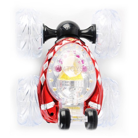 Радиоуправляемая большая трюковая красная машинка перевертыш со звуком - RD970-R Радиоуправляемая большая трюковая красная машинка перевертыш со звуком - RD970-R