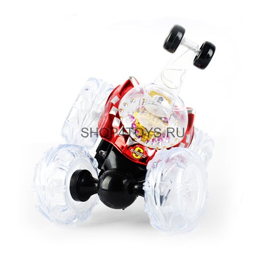 Радиоуправляемая большая трюковая красная машинка перевертыш со звуком - RD970-R Радиоуправляемая большая трюковая красная машинка перевертыш со звуком - RD970-R