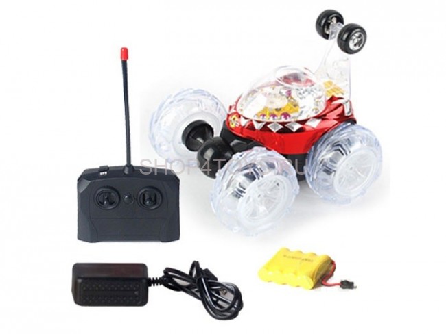 Радиоуправляемая большая трюковая красная машинка перевертыш со звуком - RD970-R Радиоуправляемая большая трюковая красная машинка перевертыш со звуком - RD970-R