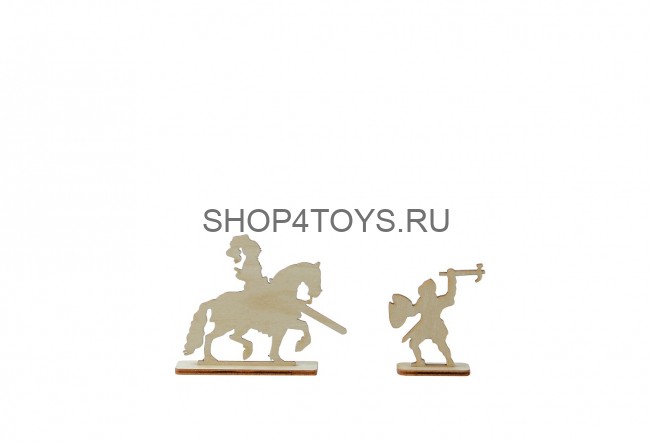 Набор рыцарей из дерева для крепости 36 штук - HK-KR002 Набор рыцарей из дерева для крепости 36 штук - HK-KR002