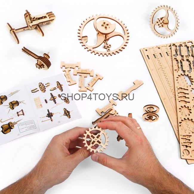 Деревянный 3D конструктор Ugears "Таймер-секундомер на 20 мин" - 70004 Деревянный 3D конструктор Ugears "Таймер-секундомер на 20 мин" - 70004