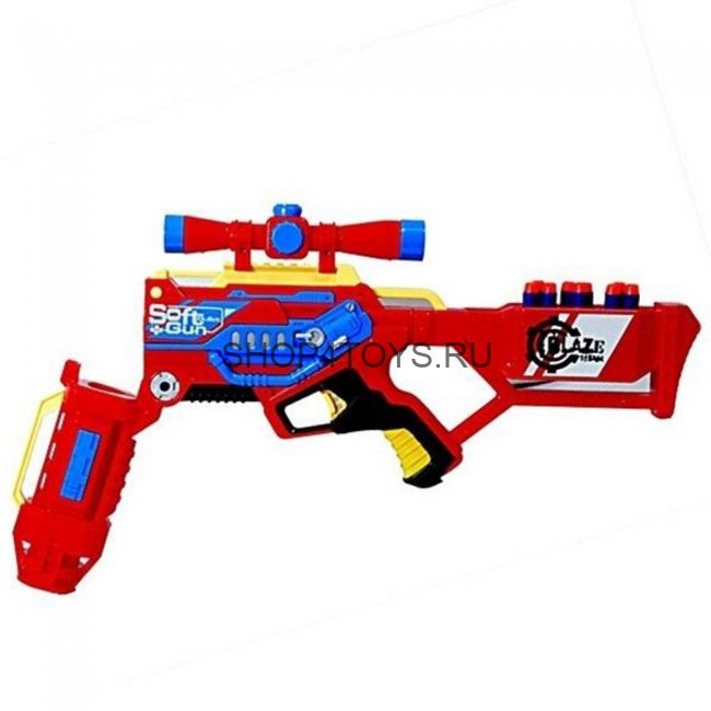 Автомат "BlazeStorm" с мягкими пулями (тройной выстрел) - 7068 Автомат "BlazeStorm" с мягкими пулями (тройной выстрел) - 7068