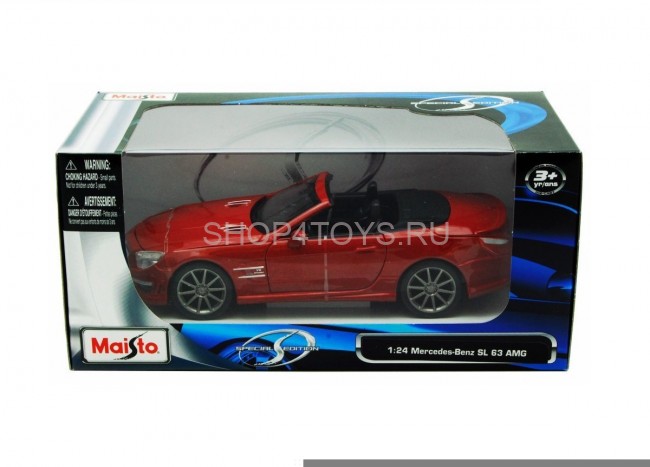 Металлическая модель Maisto Mercedes-Benz SL 63 AMG 1:24 - 31900 Металлическая модель Maisto Mercedes-Benz SL 63 AMG 1:24 - 31900
