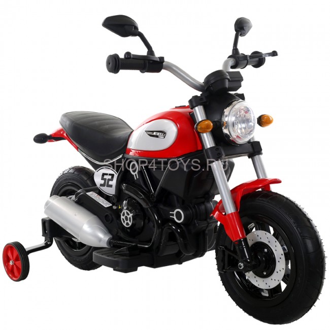 Детский мотоцикл Qike Чоппер красный - QK-307-RED